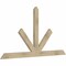 Ekena Millwork Saratoga Rough Sawn Timber Gable Bracket, Douglas Fir, 72"W x 39"H x 2"D x 4"F, 13/12 Pitch GBW072X39X0204SAR00RDF - alternate 2